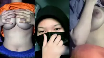 Hijab Alissa Diremas-remas Toketnya, Langsung Colmek Sambil Nahan Nikmat.