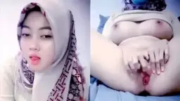 Nella Hijabers Colmek Ngangkang, Desah Nafsu Bikin Merem Melek.