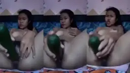 Abg Ngisi Timun Gegara Sange Kebangetan