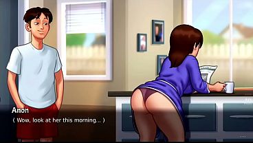 Ibu Tiri Buka Pintu…lalu Semuanya Berubah, Mulus Banget, Bikin Gregetan, Adegan Baru, Summertime Saga (18+).