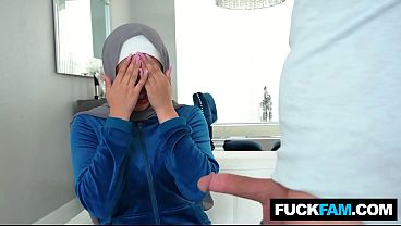 Hijabi Tetangga Kaget Dikasih Kejutan Kontol, Sophia Leone, Nicky Rebel