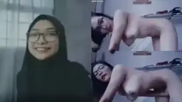 Nurul Maisarah Jilbab Kacamata, Bibir Merah Siap Digoda